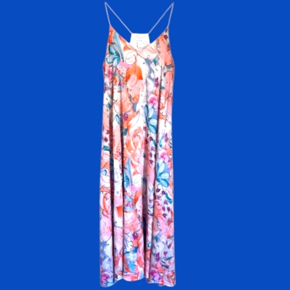 NWT NICOLE MILLER Racerback Floral‎ Maxie Dress Size XL - Picture 1 of 12